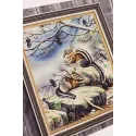 (Nicht mehr lieferbar) Kreuzstich-Set "Streifenhörnchen" 42 × 34.8 cm S/Z057