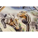 (Nicht mehr lieferbar) Kreuzstich-Set "Streifenhörnchen" 42 × 34.8 cm S/Z057