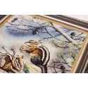(Discontinued) Cross stitch kit "Chipmunks" 42 × 34.8 cm S/Z057