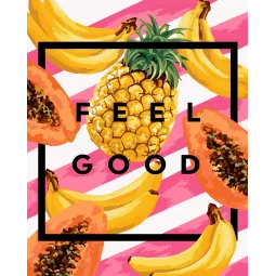 SALE (Discontinued) Painting by numbers kit. T005 Feel good 40*50