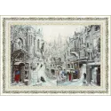 (Discontinued) Counted cross stitch kit "Snow town" S/GM054