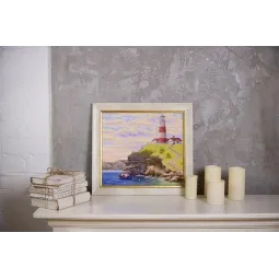 Kit de broderie au point de croix compté "Baie des nuages d'or" S/LP065