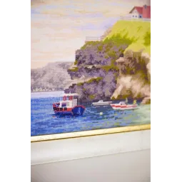 Zählstickerei-Set "Bucht der goldenen Wolken" 36x32,7 cm S/LP065