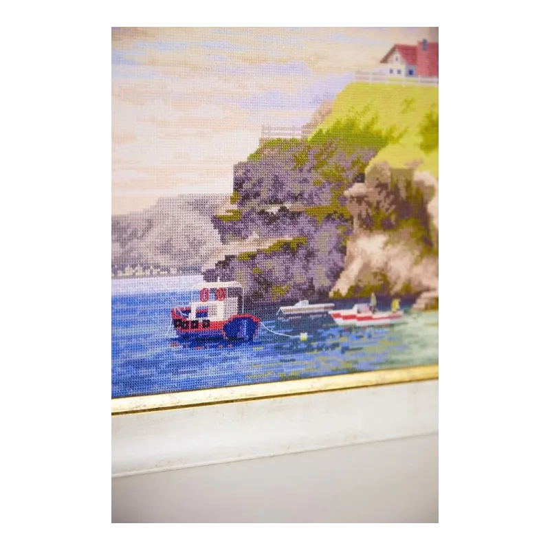 Counted cross stitch kit "Bay of Golden Clouds" 36x32.7 cm S/LP065