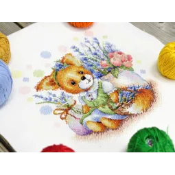 Kreuzstich-Set "Lavendelträume" SNV-827