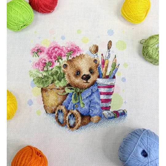 Kit de point de croix "Mascotte en peluche" SNV-828