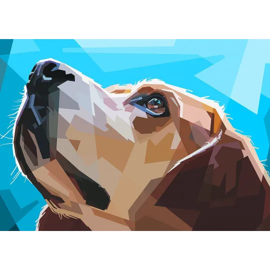 (Produit abandonné C) Chien vigilant 38*27 cm WD2300