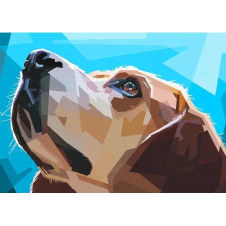 (Produit abandonné C) Chien vigilant 38*27 cm WD2300