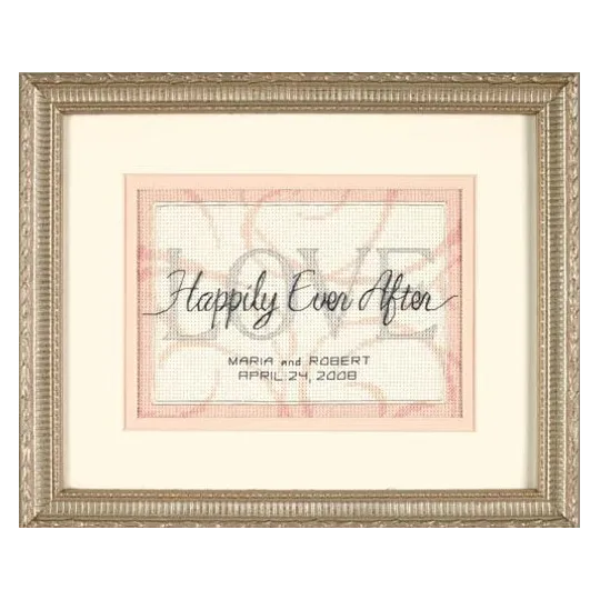 Kit de point de croix Happily Ever After Wedding Record S65045