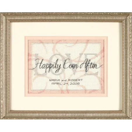 Kit de point de croix Happily Ever After Wedding Record S65045