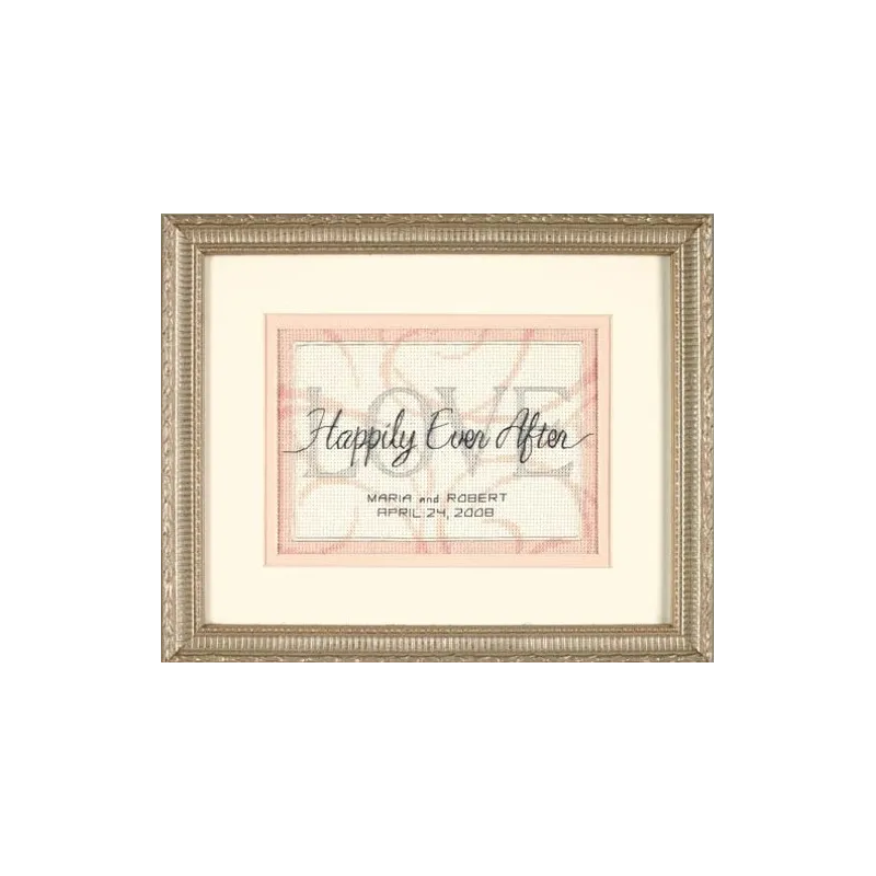 Kit de point de croix Happily Ever After Wedding Record S65045