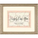Kit de point de croix Happily Ever After Wedding Record S65045
