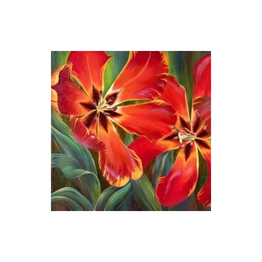 (Discontinued) Diamond painting kit Tulips AZ-1128