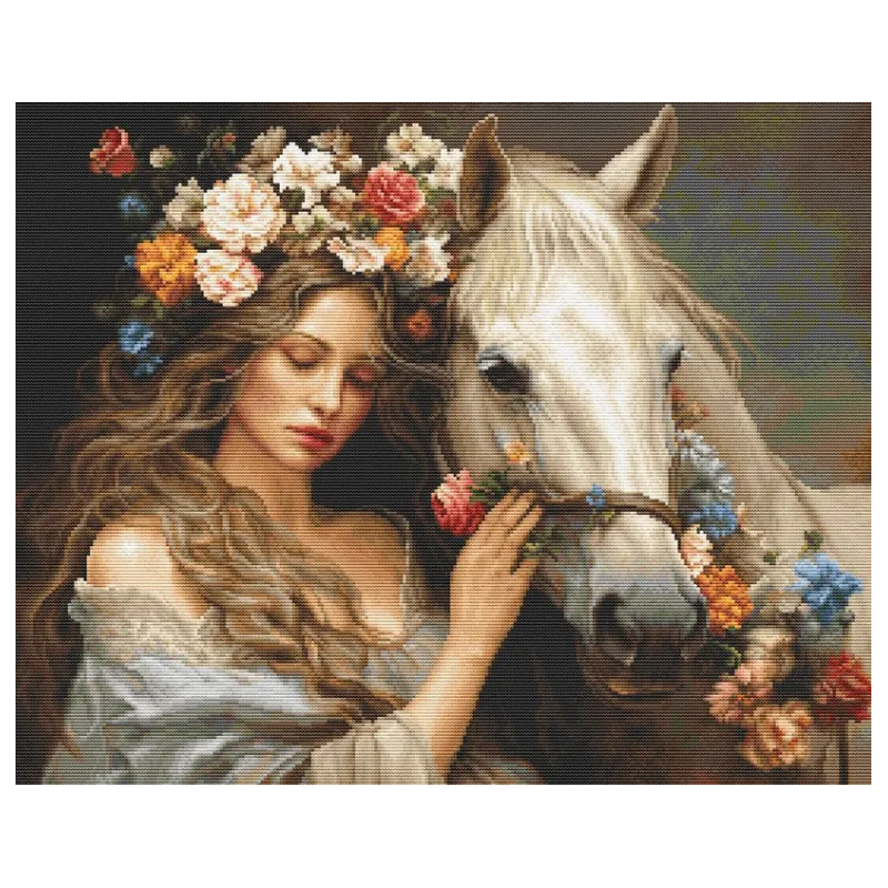 Zählkreuzstich-Set "Die Blumenfee" 44x35cm SB620