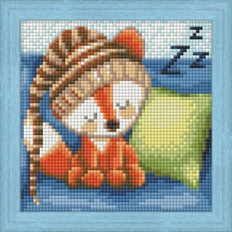 Deimantų tapybos rinkinys "Sleepy litte fox" 15*15 cm AM1573