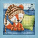 Diamond painting kit "Sleepy litte fox" 15*15 cm AM1573