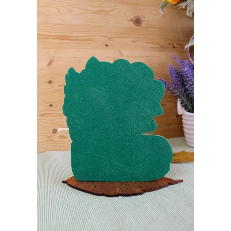 Broderie perlée sur socle en bois "Beauté du jardin" SO-097