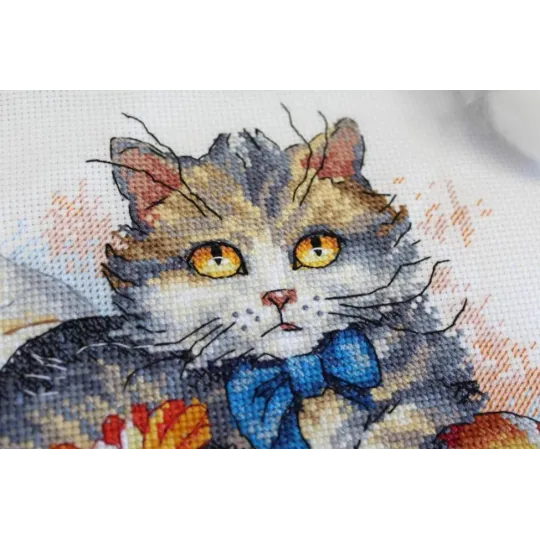 Cross stitch kit "Fluffy fidget" SNV-843