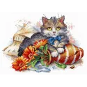 Cross stitch kit "Fluffy fidget" SNV-843