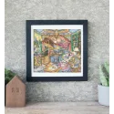 Набор для вышивания крестом "Home Library" 35x32см SLETIL8084