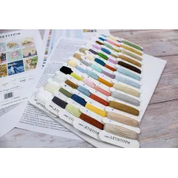 Counted cross stitch kit "Doggy Calendar" 43x41cm SLETIL8086