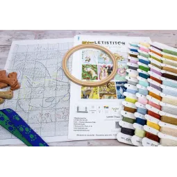 Gezählter Kreuzstichpackung "Doggy Calendar" 43x41cm SLETIL8086