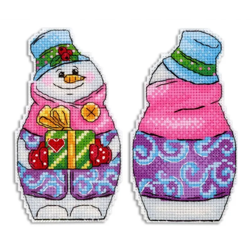 Bonhomme de neige avec cadeaux SR-844