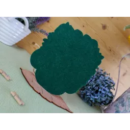 Beaded embroidery on wooden base "Unusual composition" SO-098