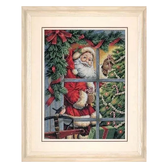 Kit point de croix Candy Cane Santa 30 x 41 cm D08734