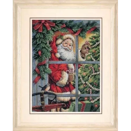 Kit point de croix Candy Cane Santa 30 x 41 cm D08734