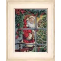 Kreuzstich-Set Zuckerstange Weihnachtsmann 30 x 41 cm D08734
