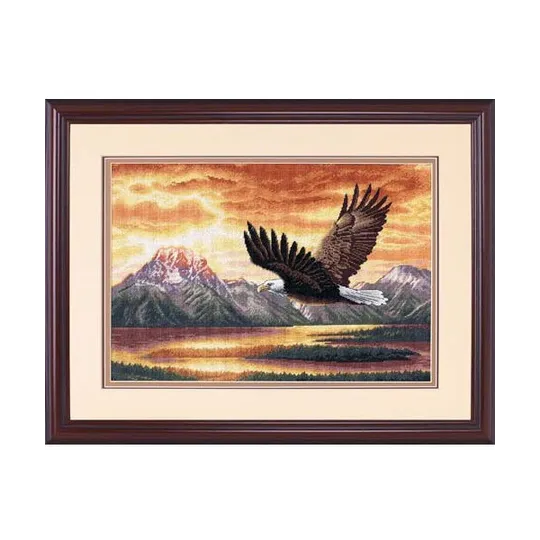 Kreuzstich-Set Stiller Flug 41x28 cm D35165