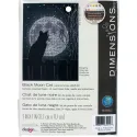 Kit de point de croix "Chat Lune Noire" D70-65212