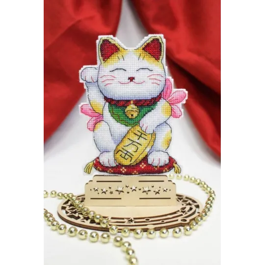 Siuvinėjimo kryželiu rinkinys „Maneki-neko“ SR-886