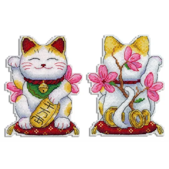 Kreuzstichset „Maneki-neko“ SR-886