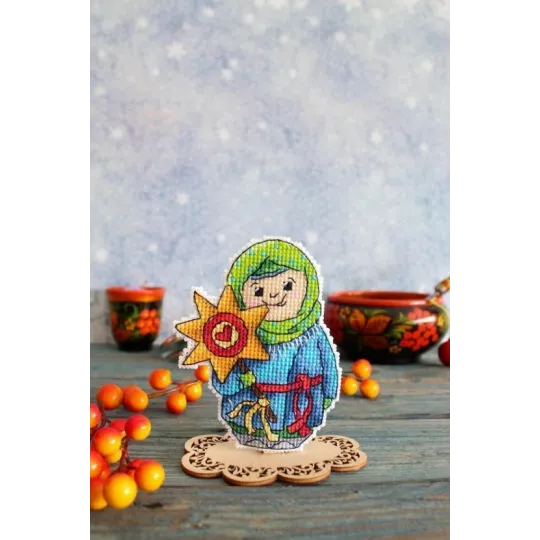 Cross stitch kit "Saying goodbye to winter" SR-899 (ES)