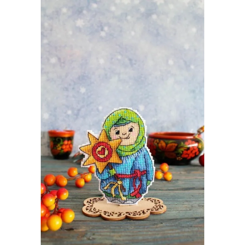 Cross stitch kit "Saying goodbye to winter" SR-899 (ES)