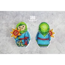 Kreuzstich-Set "Abschied vom Winter" SR-899