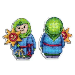 Kryželiu siuvinėjimo rinkinys "Atsisveikinimas su žiema" SR-899