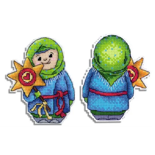 Набор для вышивания крестиком "Прощание с зимой" SR-899