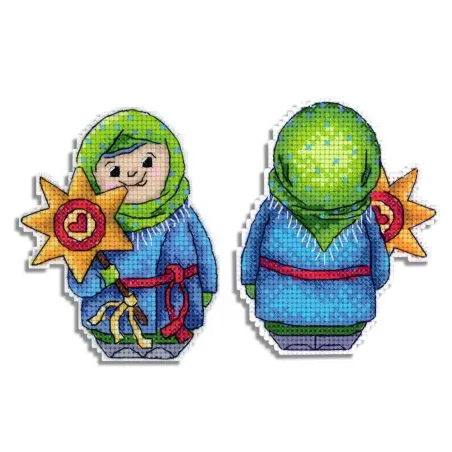 Набор для вышивания крестиком "Прощание с зимой" SR-899