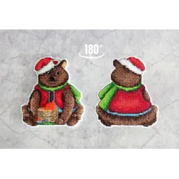 Набор для вышивания крестиком "Угощения для медвежонка" SR-906