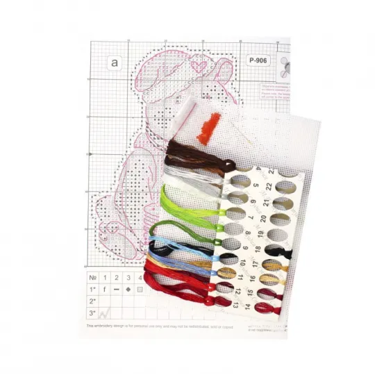 Kit de point de croix "Friandises pour l'ours" SR-906
