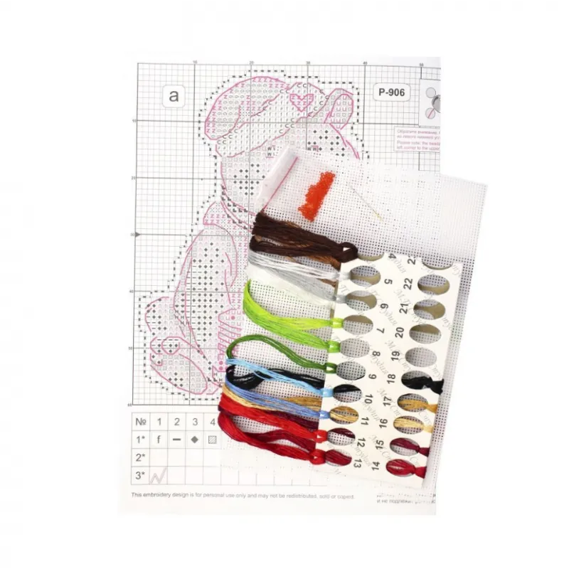Kit de point de croix "Friandises pour l'ours" SR-906