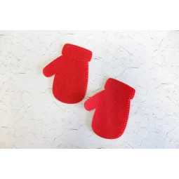 Рождественская валяная варежка "Пингвин" ST-974