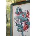 Counted cross stitch kit "Dragon and sakura" S/MG026