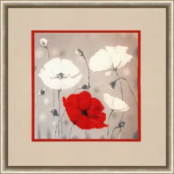 (C) (abandonné) Coquelicots rouges S/KN001