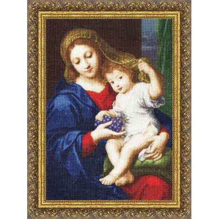 Kreuzstich-Set "Madonna mit Trauben" 47,4x34,1 cm S/MK030