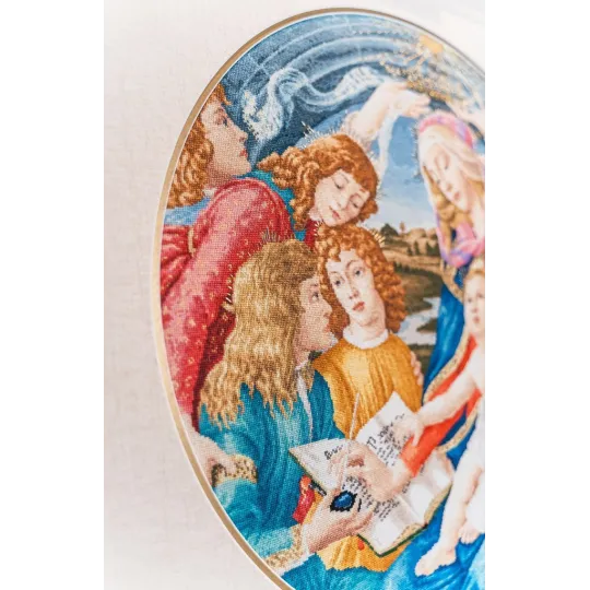 Cross stitch kit "Madonna of the Magnificat 1481" 51×51 cm S/MK065