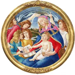 Cross stitch kit "Madonna of the Magnificat 1481" 51×51 cm S/MK065